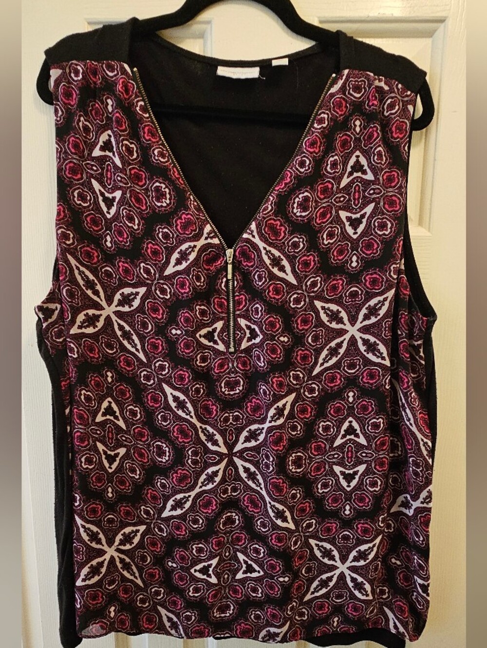 New York and Company Half-Zip Blouse